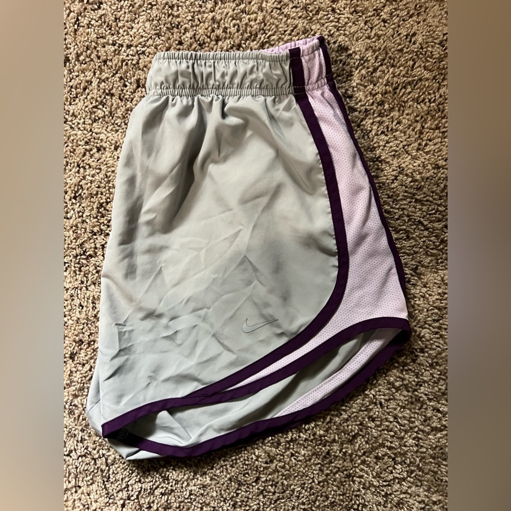 nike purple/gray shorts